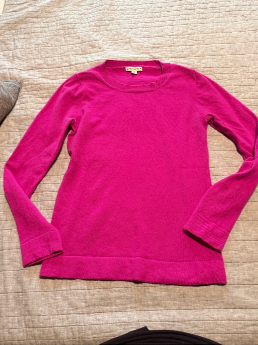 J. Crew Mercantile Pink Crewneck Women’s Sweater, Size XS